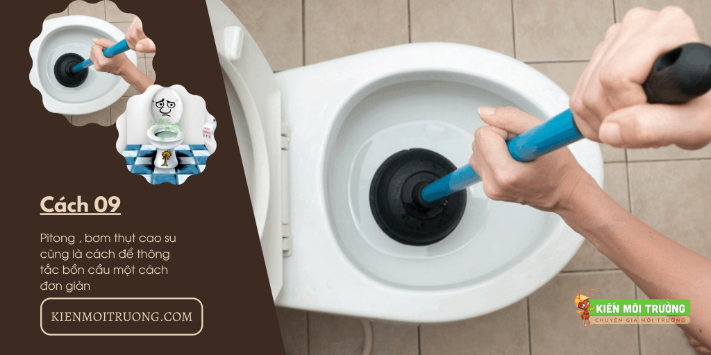cách thông tắc bồn cầu