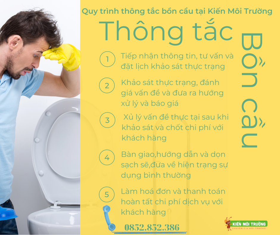 cách thông tắc bồn cầu
