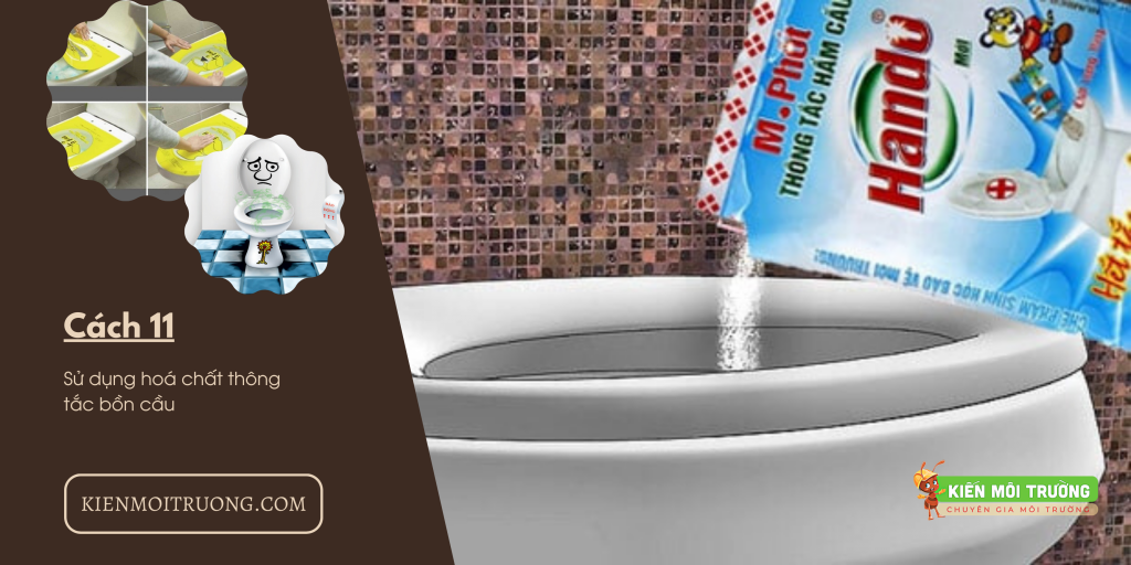 cách thông tắc bồn cầu