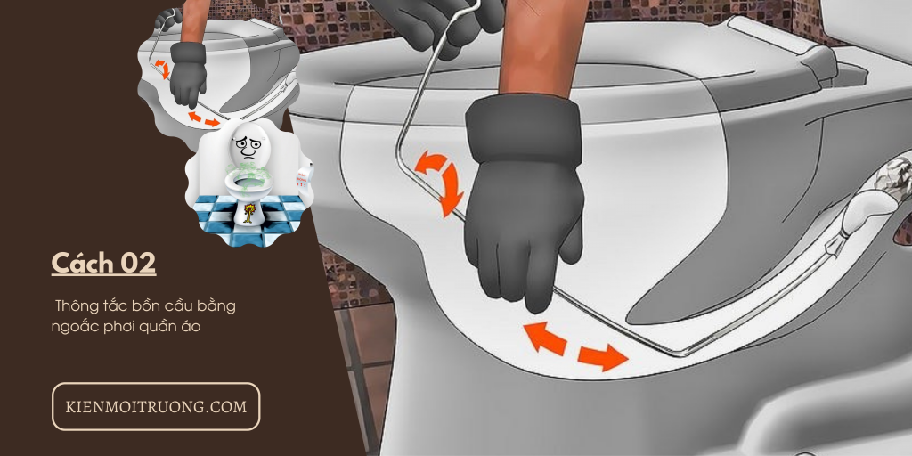 cách thông tắc bồn cầu