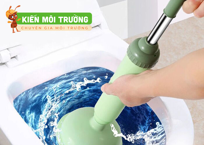 Cây bơm thụt thông tắc bồn cầu hiện đại bơm thông tắc bồn cầu