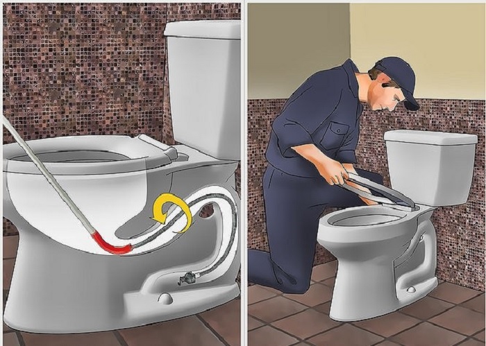 dây thông tắc bồn cầu