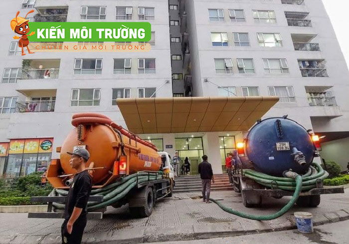 hút bể phốt tại xuân thủy