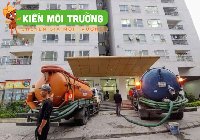 hút bể phốt tại mê linh