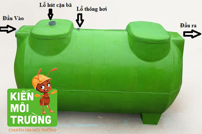 Bể phốt tự hoại dùng nhựa Composite bể phốt tự hoại