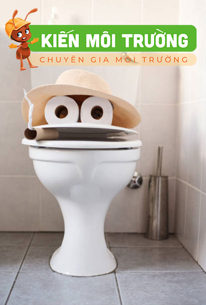 Xả nước bồn cầu không trôi do tắc giấy vệ sinh Xả nước bồn cầu không trôi do tắc giấy vệ sinh