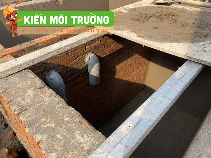 Cấu tạo của bể phốt tự hoại bể phốt tự hoại