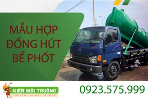 hợp đồng hút bể phốt