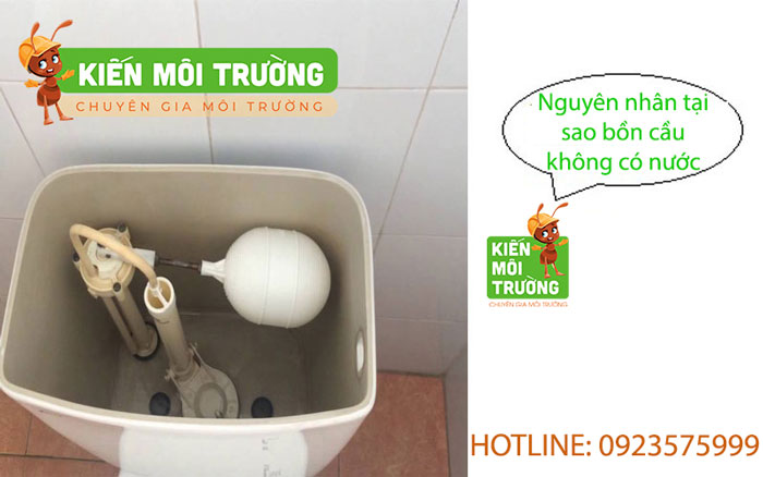 Nguyên nhân tại sao bồn cầu không có nước? bồn cầu không có nước