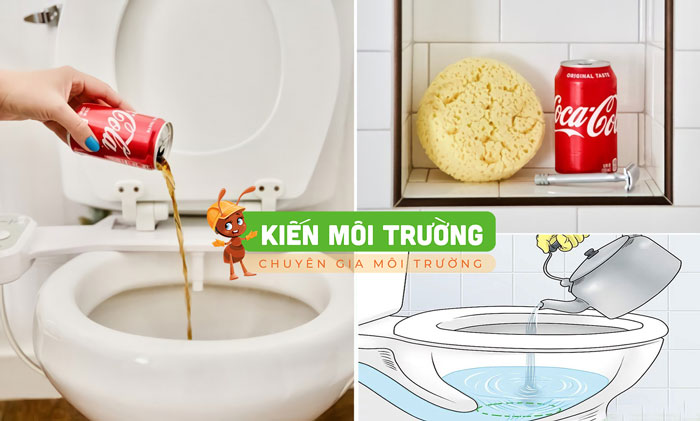 cách thông bồn cầu bằng nước nóng