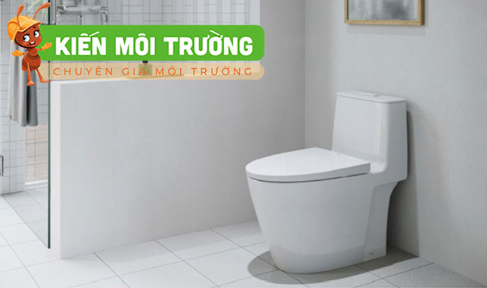 Bồn cầu 1 khối có thiết kế liền mạch nên không có chỗ hở Bồn cầu 1 khối có thiết kế liền mạch nên không có chỗ hở