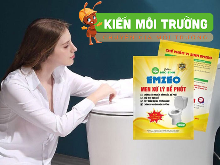 Chế phẩm sinh học men vi sinh khử mùi hôi bồn cầu thuốc khử mùi hôi bồn cầu