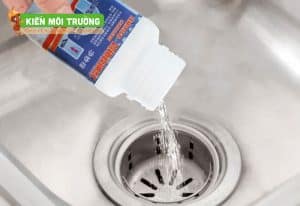 cách sử dụng bột thông bồn rửa bát