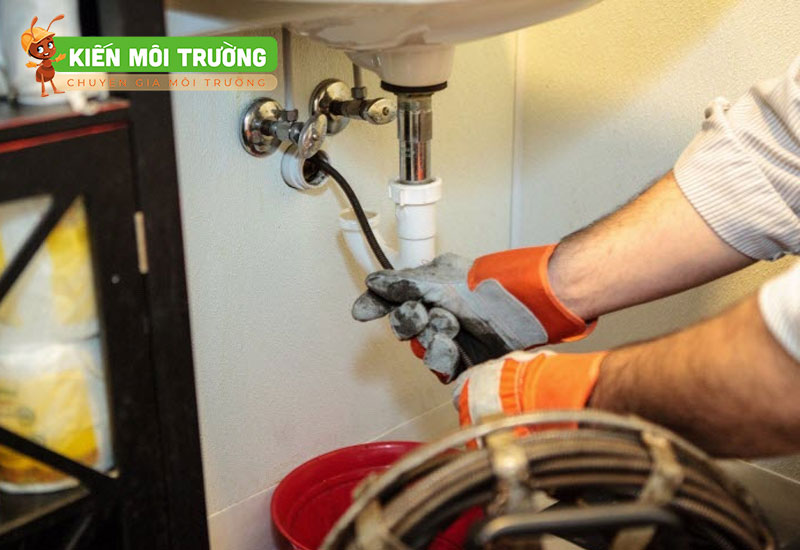 cách sử dụng bột thông bồn rửa bát