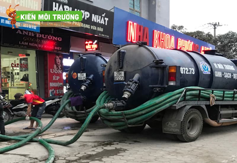 Hút bể phốt tại Cổ nhuế