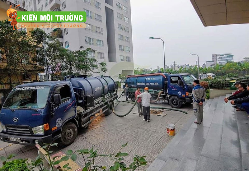 hút bể phốt tại Xuân Mai