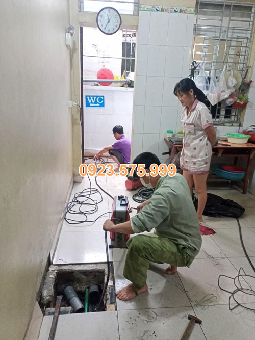 thông tắc cống tại Hoàng Mai