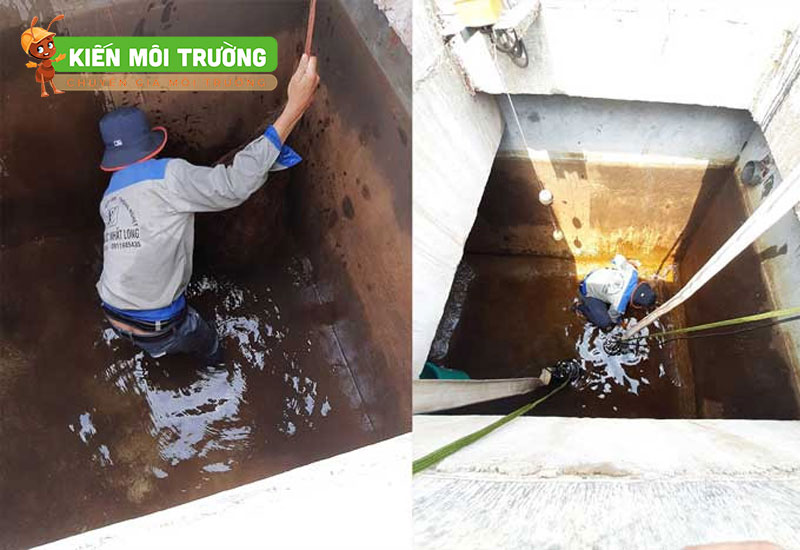 Thau rửa bể nước tại hà nội