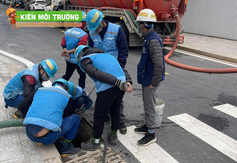 Thông tắc cống tại Ecopark