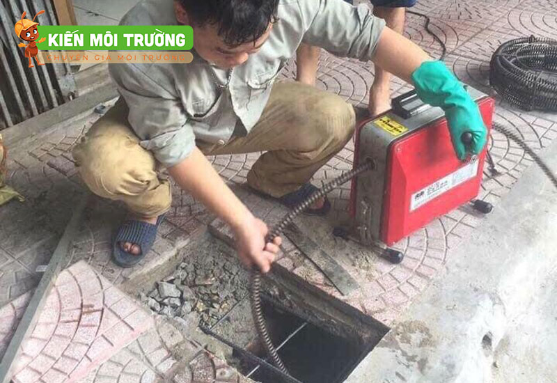 thông tắc cống tại KĐT Văn La
