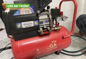 cách thông cống bằng máy nén khí