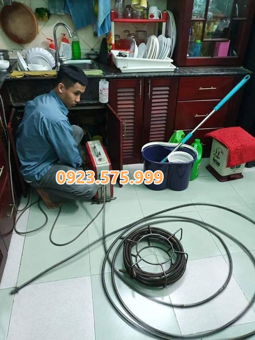 Thông tắc cống tại Nam Định