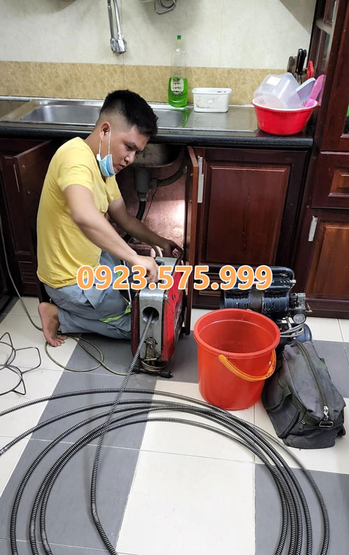 Thông tắc chậu rửa bát tại Hai Bà Trưng