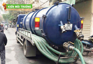hút bể phốt tại mê linh