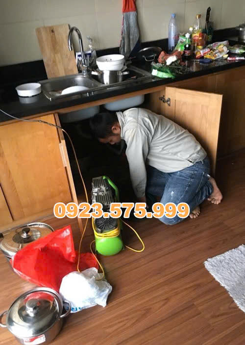 Thông tắc chậu rửa bát tại Ba Đình