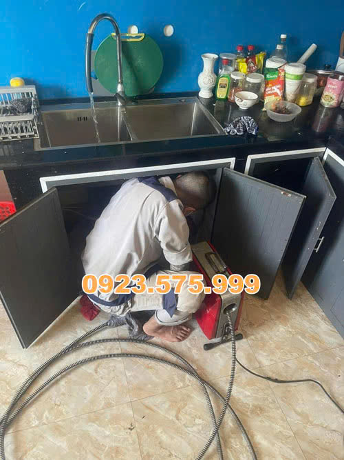 Thông tắc chậu rửa bát tại Ba Đình