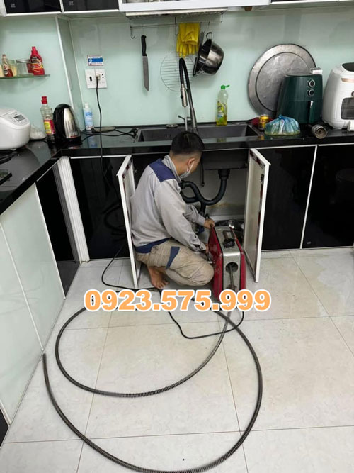 thông tắc chậu rửa bát tại hoàn kiếm