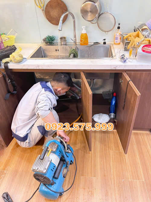 thông tắc chậu rửa bát tại Sóc Sơn