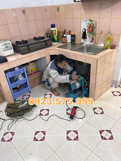 thông tắc chậu rửa bát tại Đan Phượng